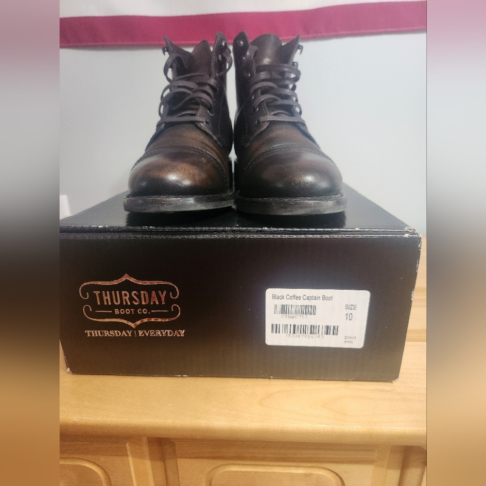 Thursday Boot Company Black Lace Up Boots